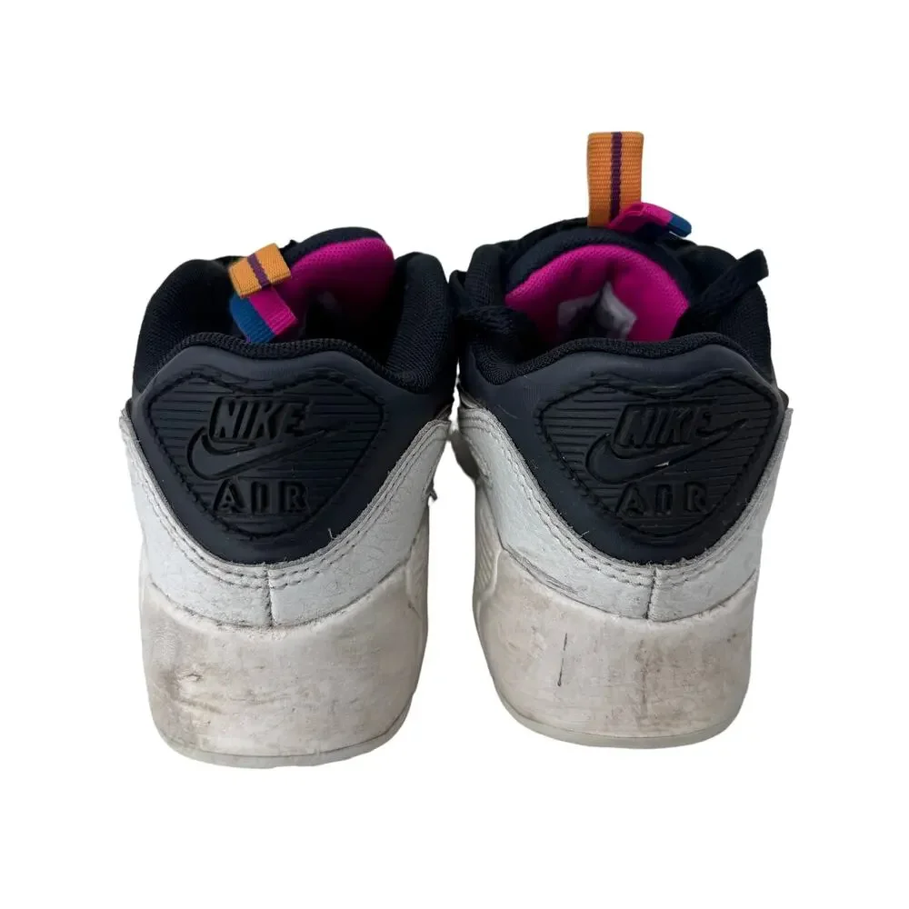 Nike Air Max 90 LTR PS Sneakers Low Top DJ0415-001 Black White‎ Kids Size 13C